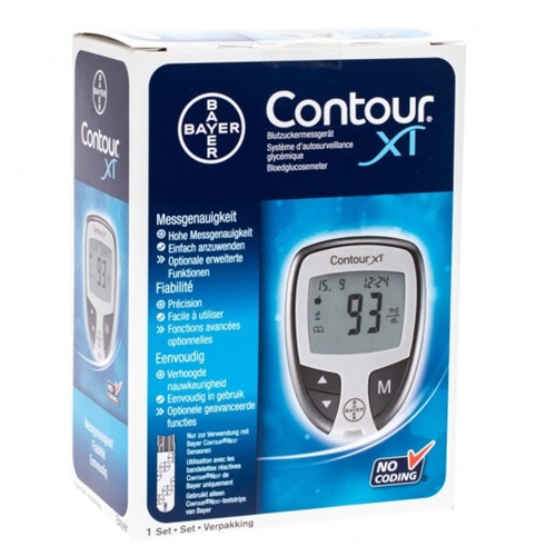 Bayers Contour XT kit de démarrage du lecteur de glycémie