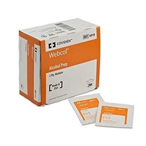 Webcol Lingettes alcoolisées | 200 pièces