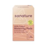 Sanature Serviettes Maternité 100% Coton | 12 pièces