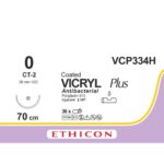 Vicryl plus 0 aiguille CT-2 violet 70cm (VCP334H) | 36 pièces